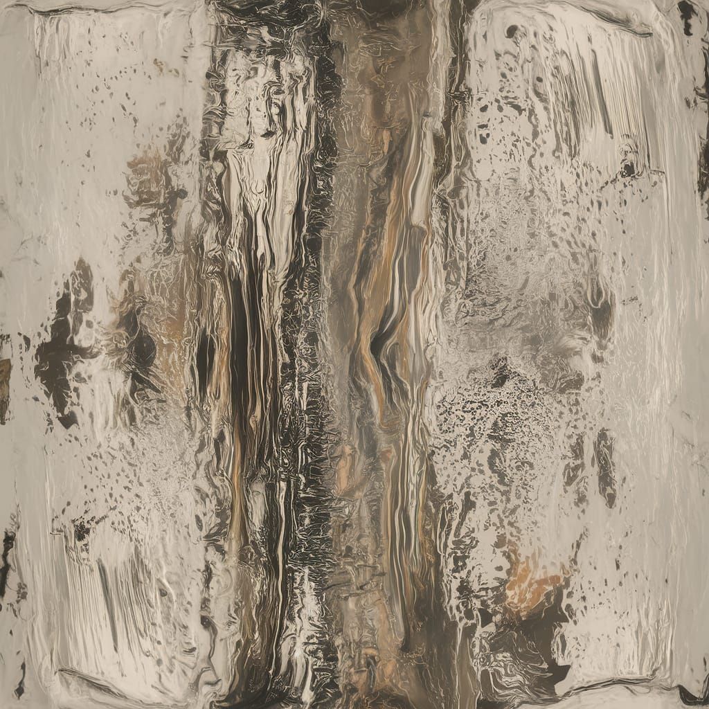 Murky Silver Charred Abstract Texture