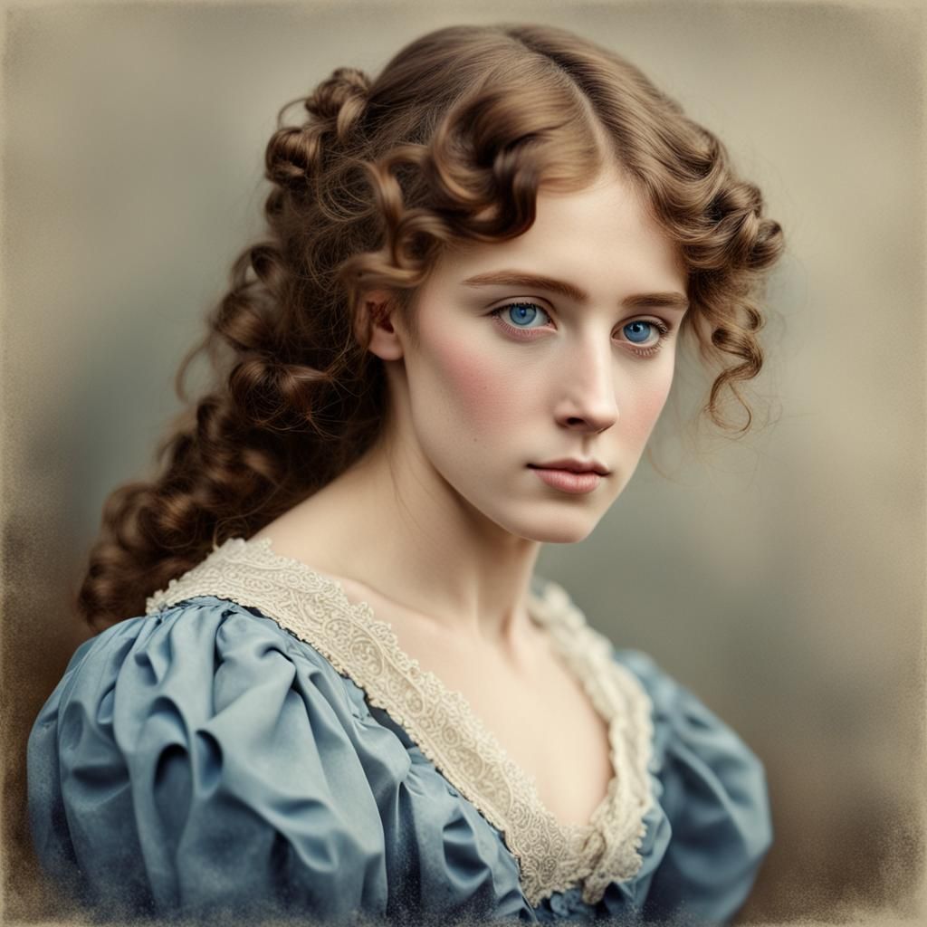 Victorian Era Portrait of a Young British Woman