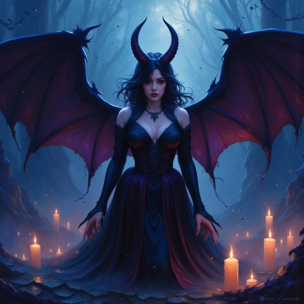 Ethereal Vampiress in Mystic Twilight
