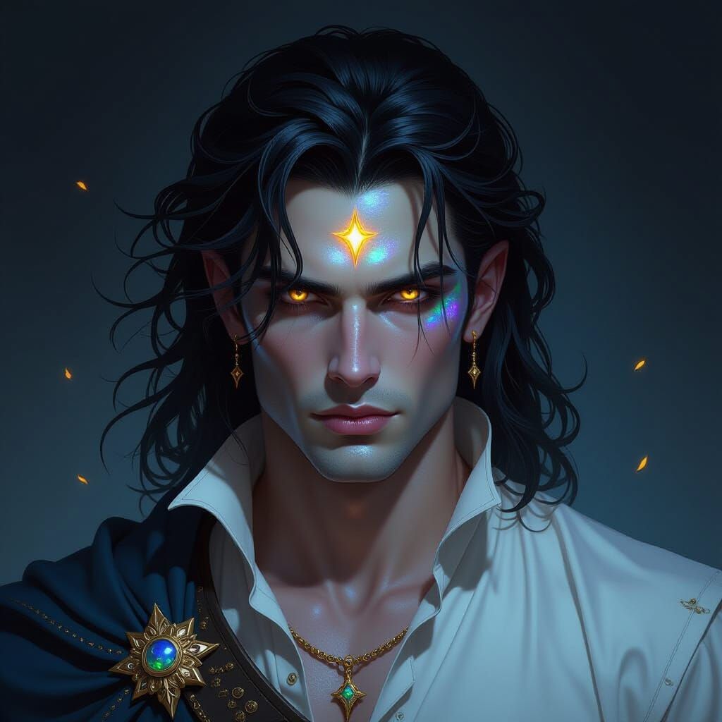 Divine Shapeshifter Prince in Dark Fantasy Art