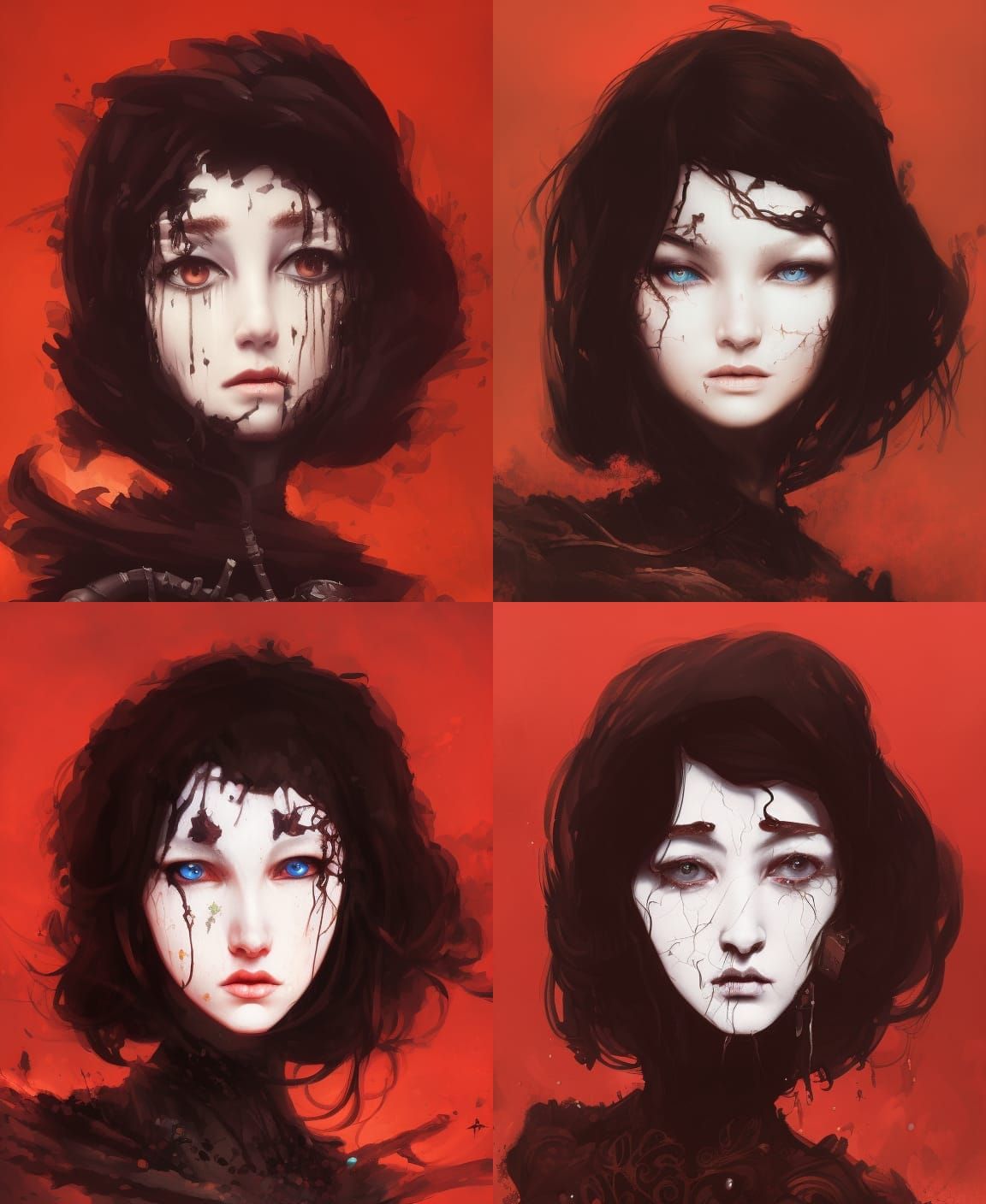 Countess Bathory Severed Head, Gothic Horror Art