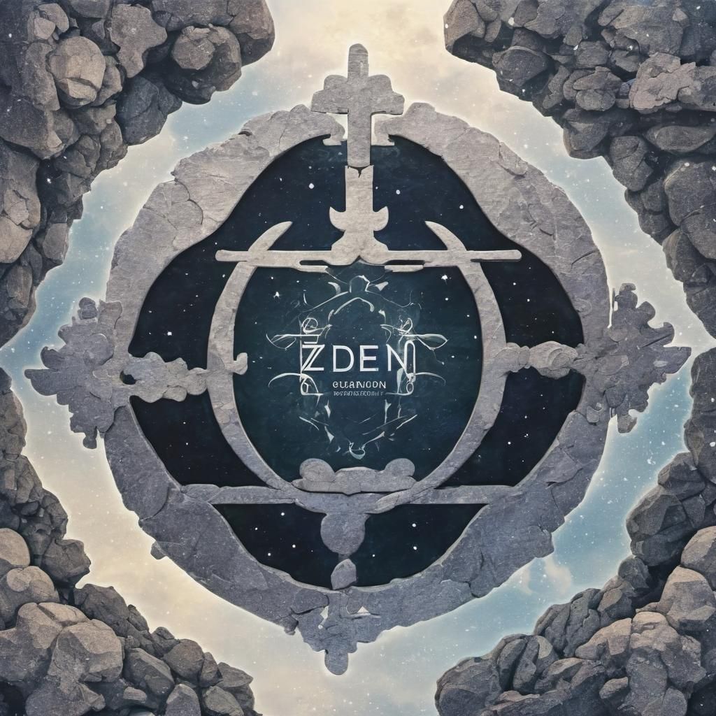 Zen Guardian Album Cover in Relaxing Style