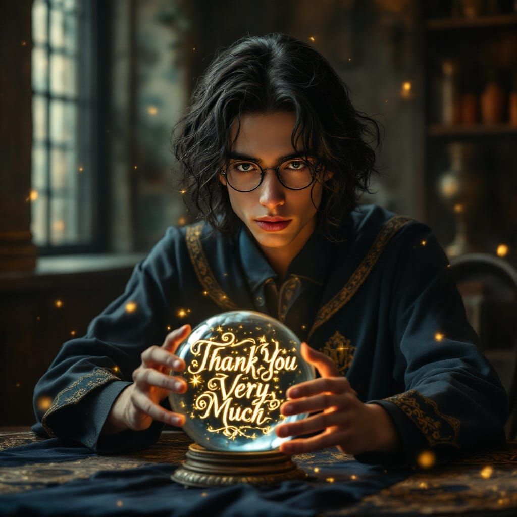Enigmatic Sorcerer Contemplates Destiny