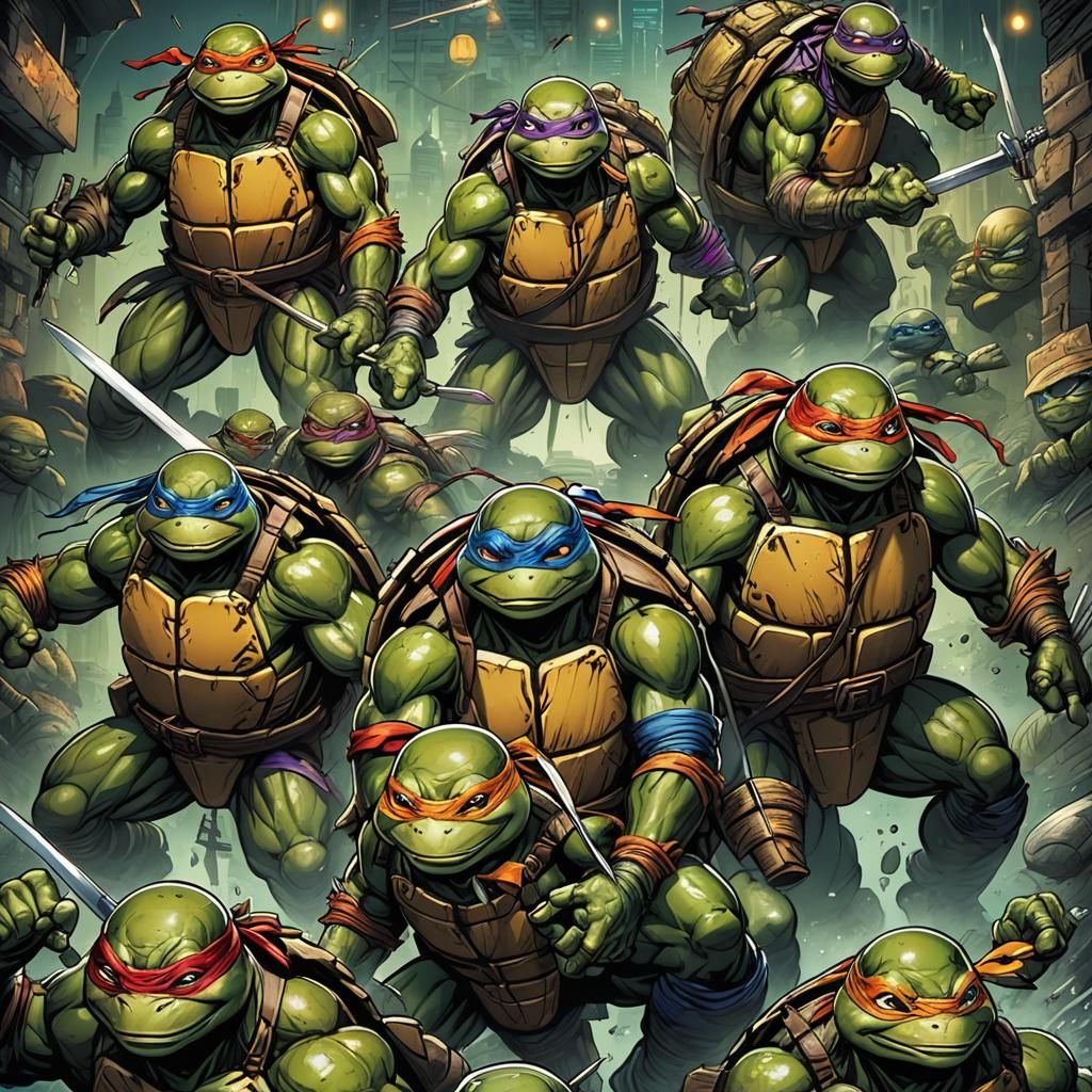 TMNT Comic Book Art by Mark Brooks and Dan Mumford
