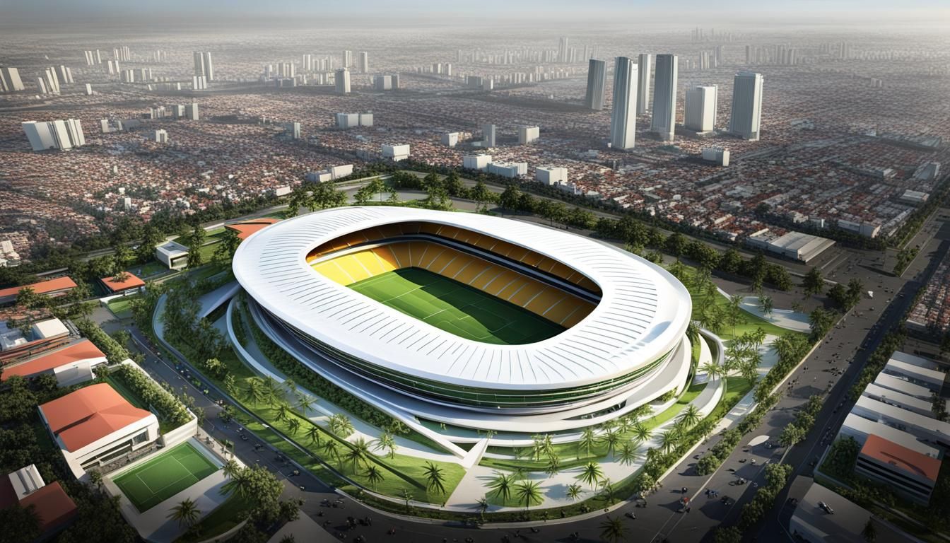 Futuristic Football Stadium: Symbol of Surabaya Pride