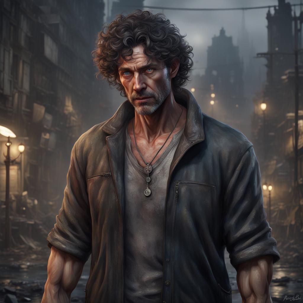 Sad Drunk Man: Detailed Matte Painting in Unreal Engine