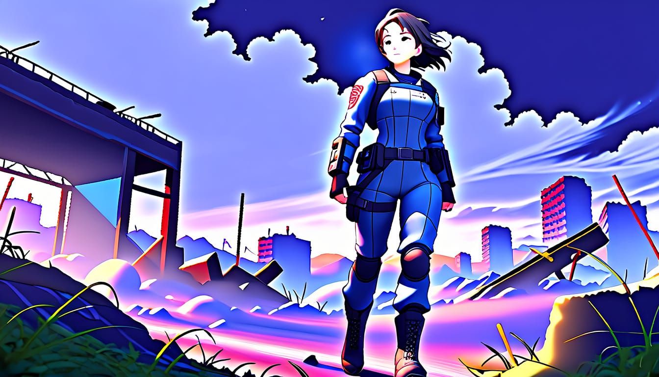 Detailed 3D Anime Art Inspired by WLOP