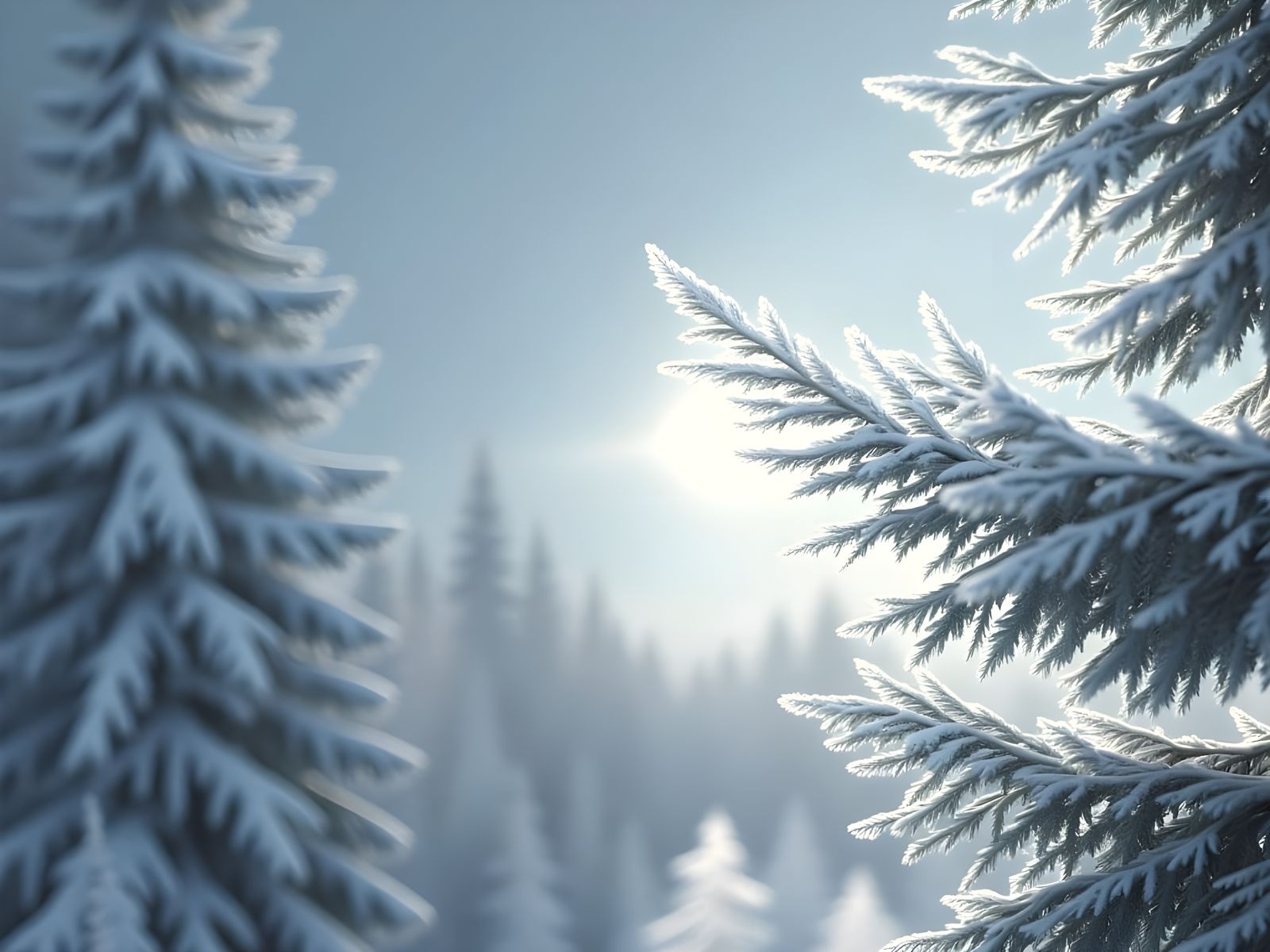 Hyperrealistic Snowscape in Photorealistic HDR