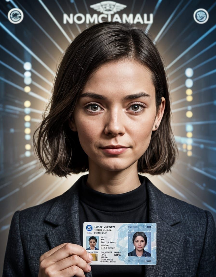 Woman Holding Government Issued Identity Card