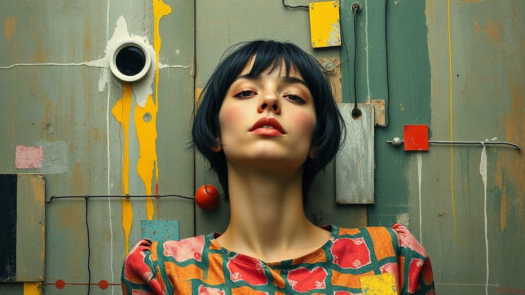 Abstract Industrial Aesthetic Generated by AI