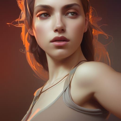 Marissa Reyes Cymbalist Portrait by Greg Rutkowski