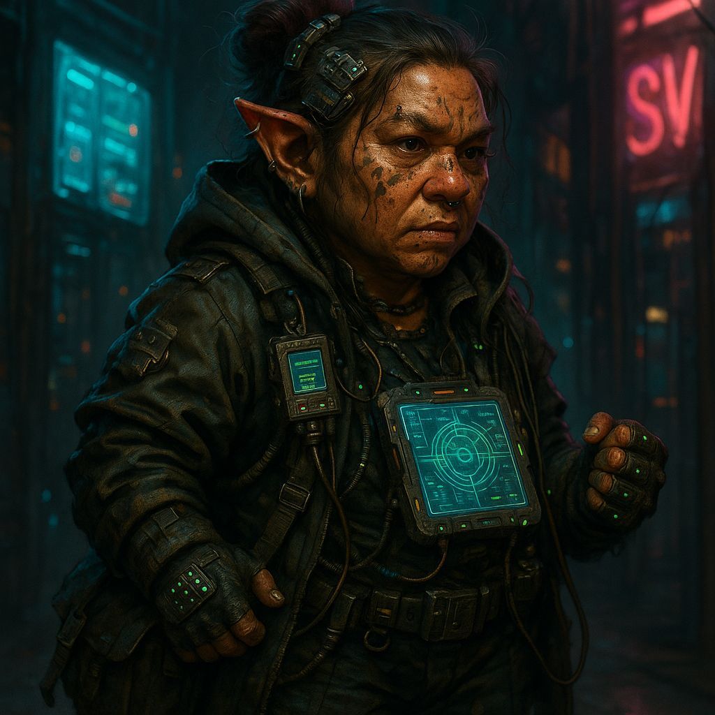 Shadowrun Female Koborokuru Technomancer