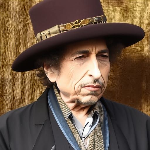 Steampunk Musician on Stage: Hyperrealistic Digital Art