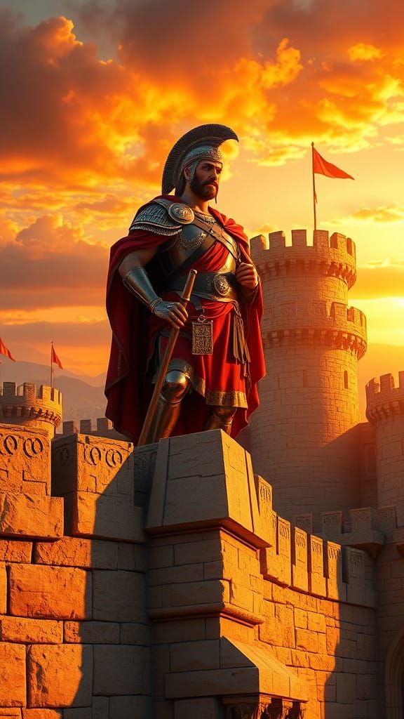 Alexander the Great Reigns Supreme in Golden Sunset Glory