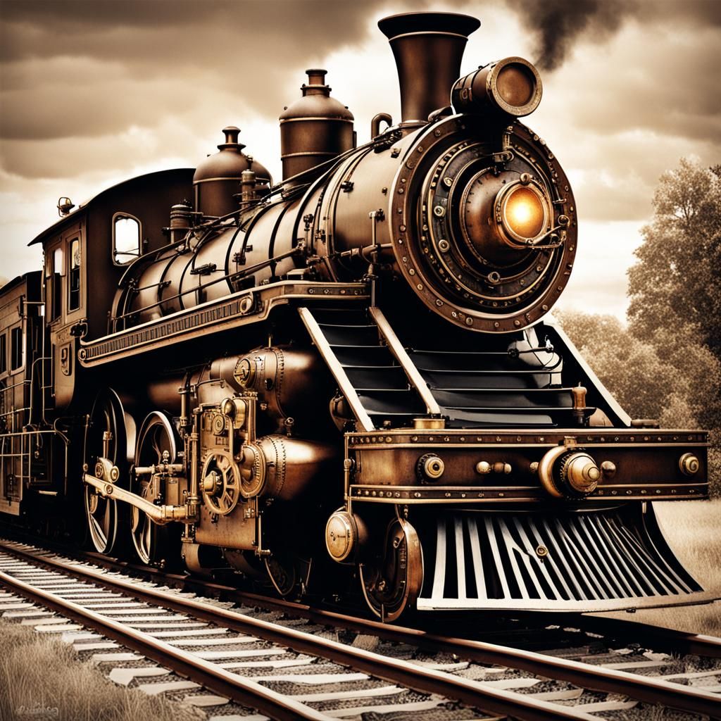 Steampunk Engine Train