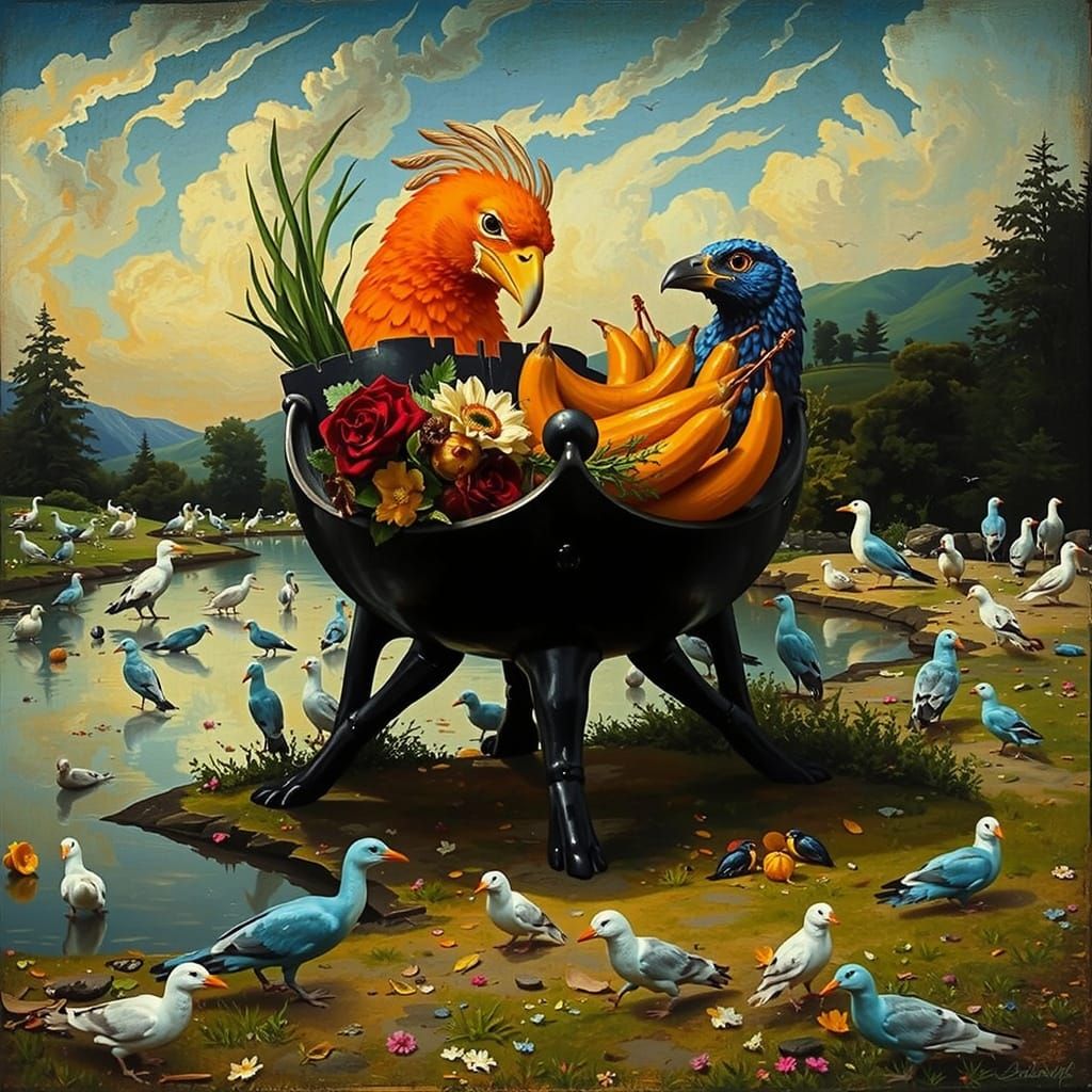 AI Recreation of Earthly Delights