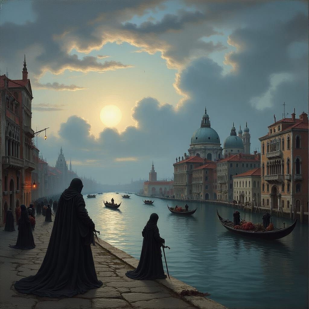 Grimdark Landscape in the Style of Canaletto