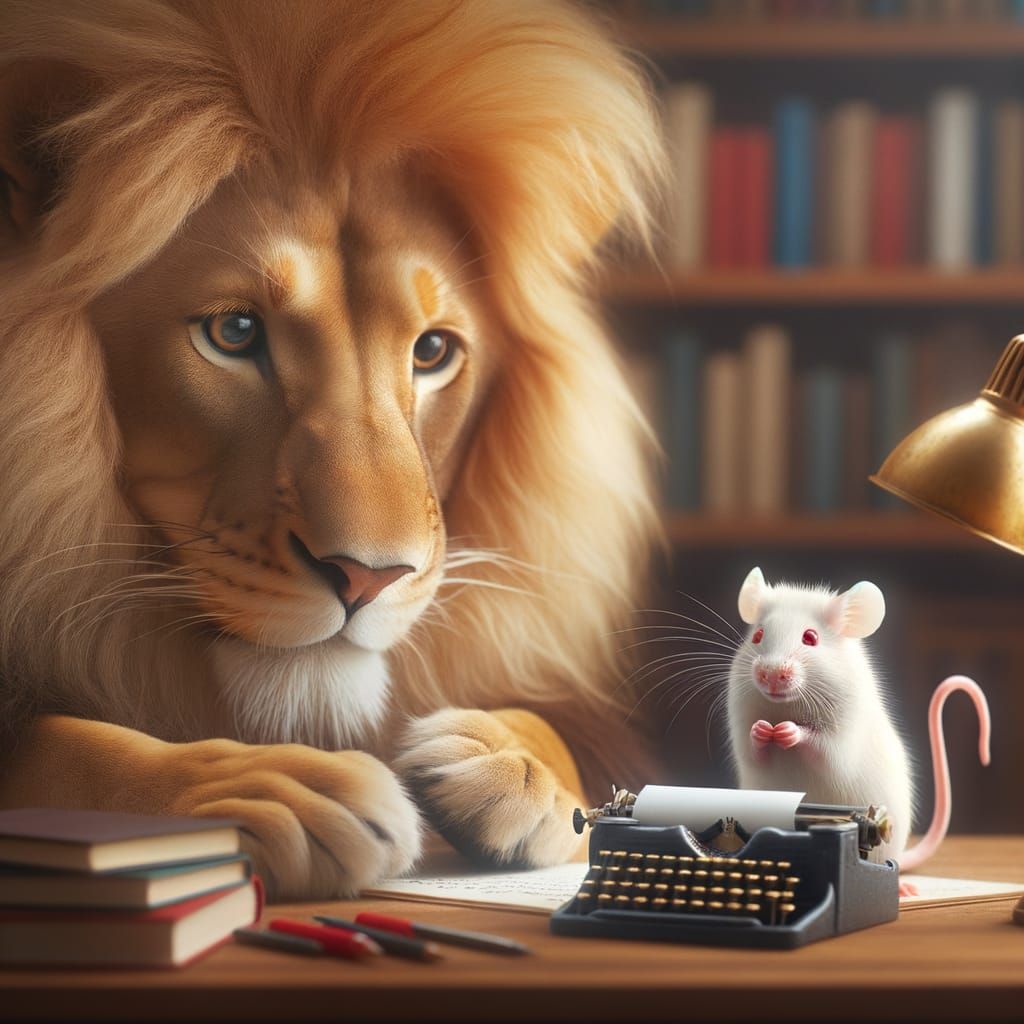 Mouse and Lion Become Online Pen Pals