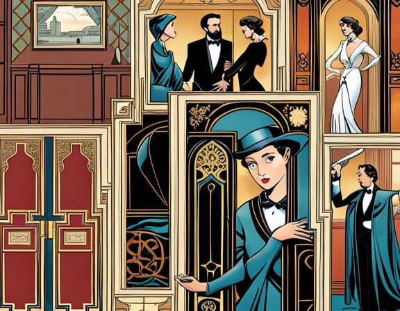 Clue Series Reimagined in Art Deco Graphic Novel