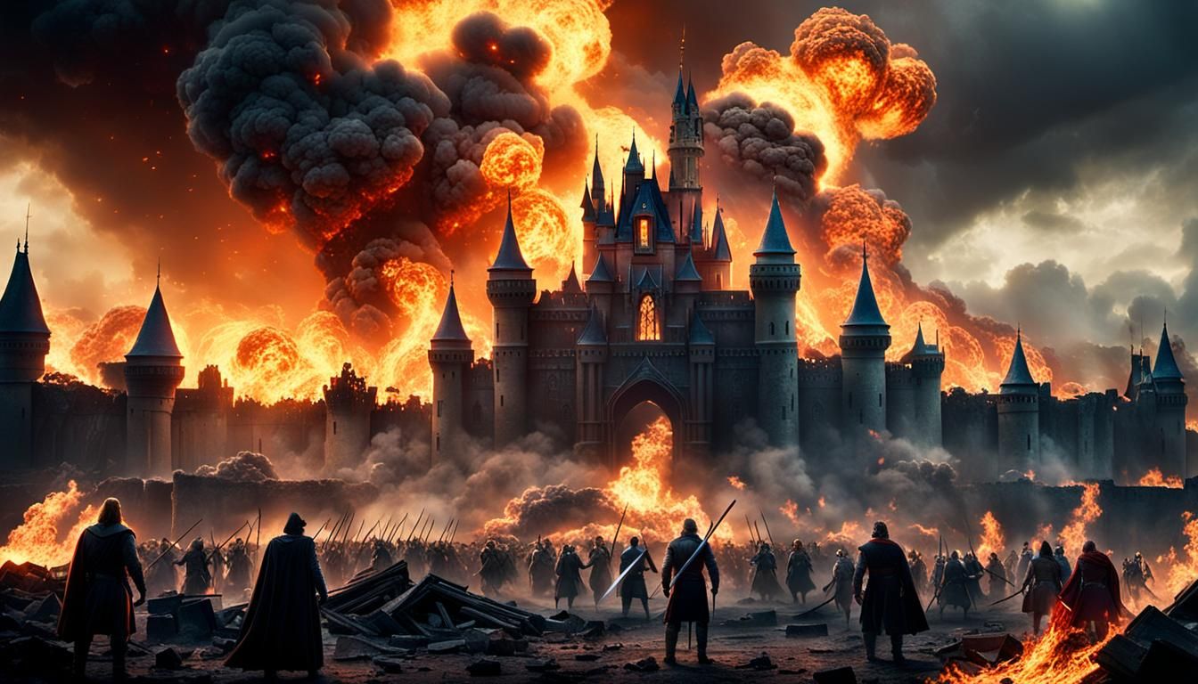 Disney Heroes Unite in Epic Battle on Ruined Battlefield