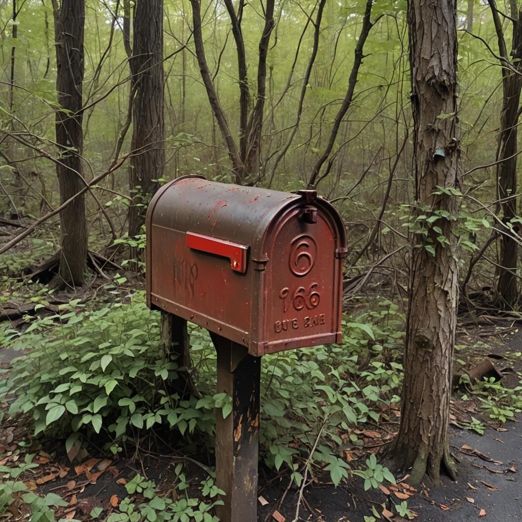 Ominous Mailbox at 666 Hollow Road