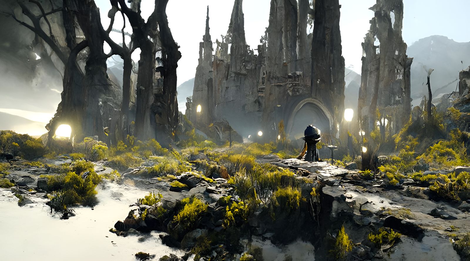 Dark Souls Fairytale Adventure in Sci-Fi Style