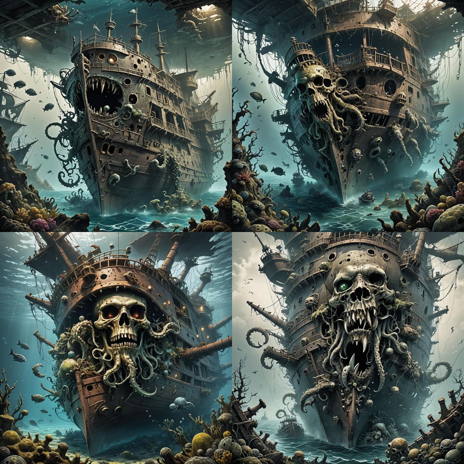 Sinister Sea Monster Emerges from Sunken Pirate Ship