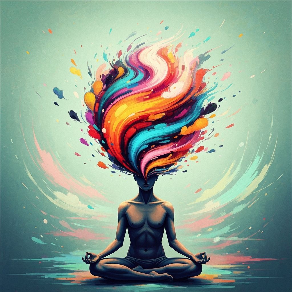 Abstract Emotional Landscape Painting