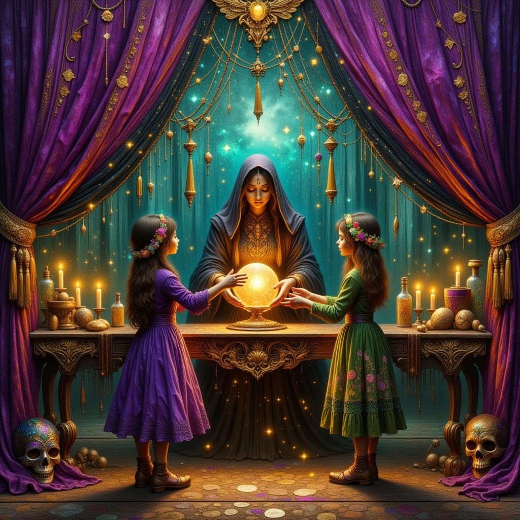 Mysterious Fortune Teller with Children in Mystical NOLA Ten...