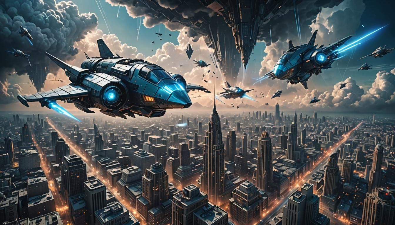 BATTLE IN THE SKIES - - DOGFIGHT