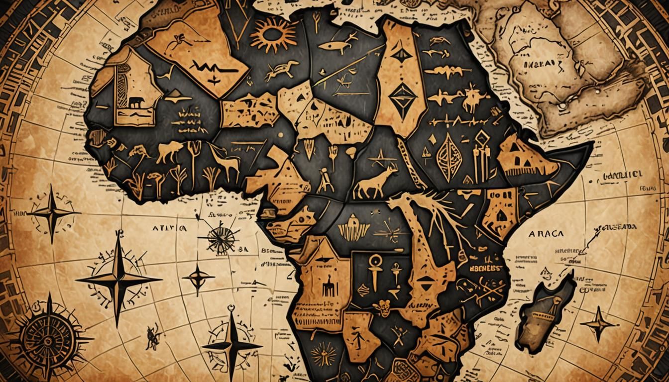 Detailed Digital Cartography Map of Africa