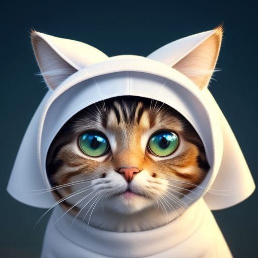 13 Days of Halloween Countdown - Caturday Costumes (nun costume)