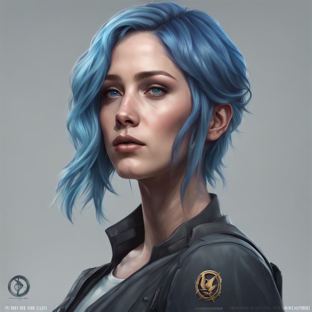 District 3 Female Portrait in Art Nouveau Style