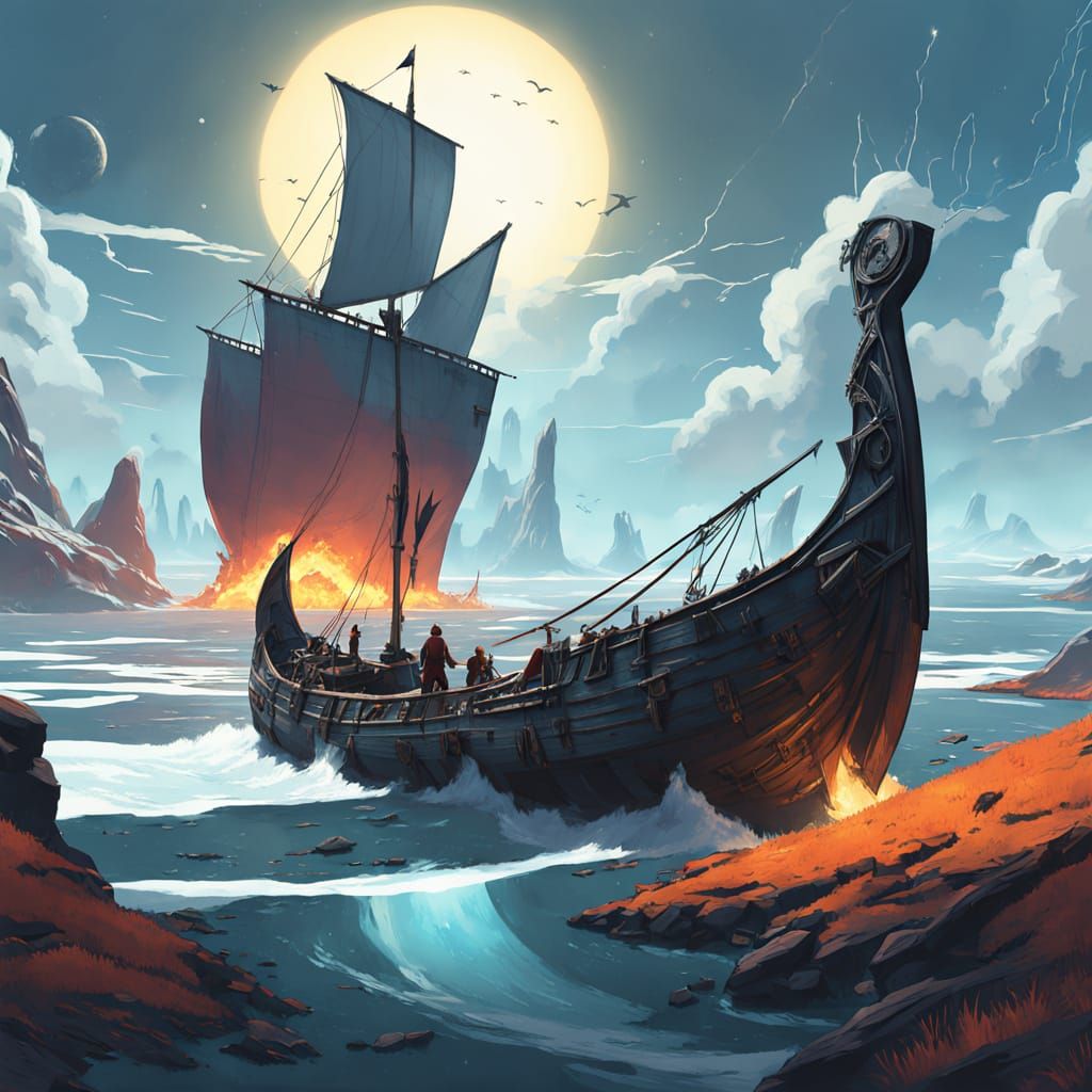 Hjalmar Ironclad Stands Resolute on Frozen Cliffside in Gold...