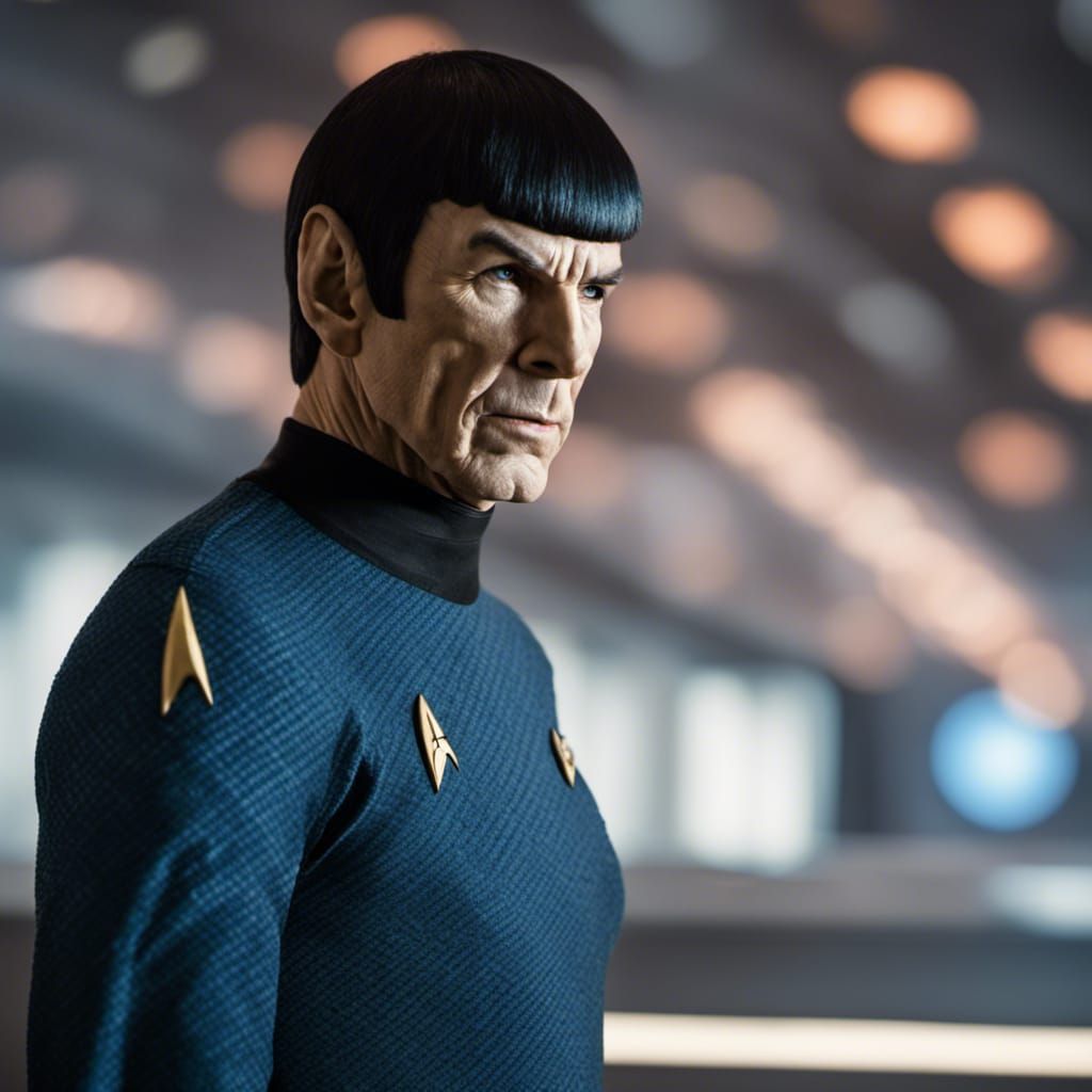 Spock Portrait with Bokeh and Natural Lighting