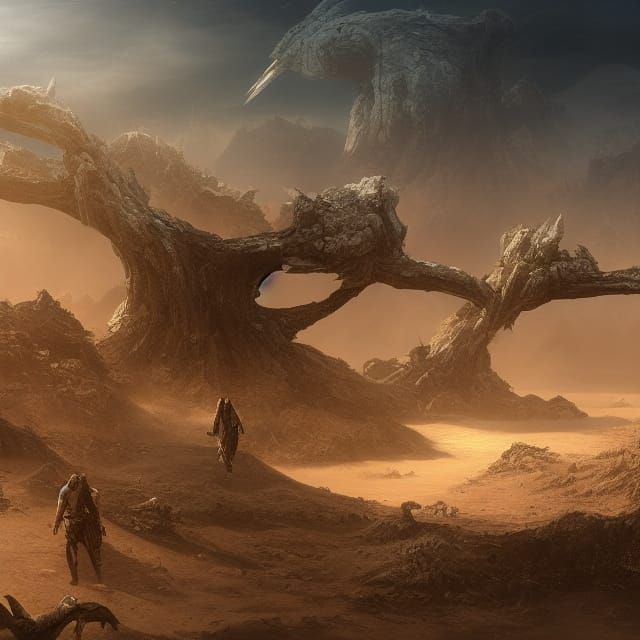 Fantastical Desert Swamp Trek by Sub-Intelligent Geniuses