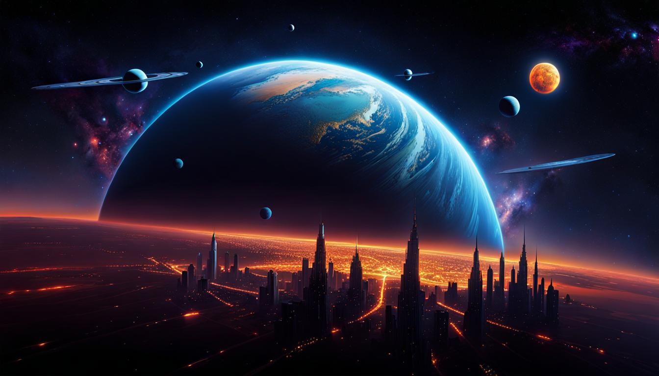 Civilized Planet from Starship: Digital Concept Art