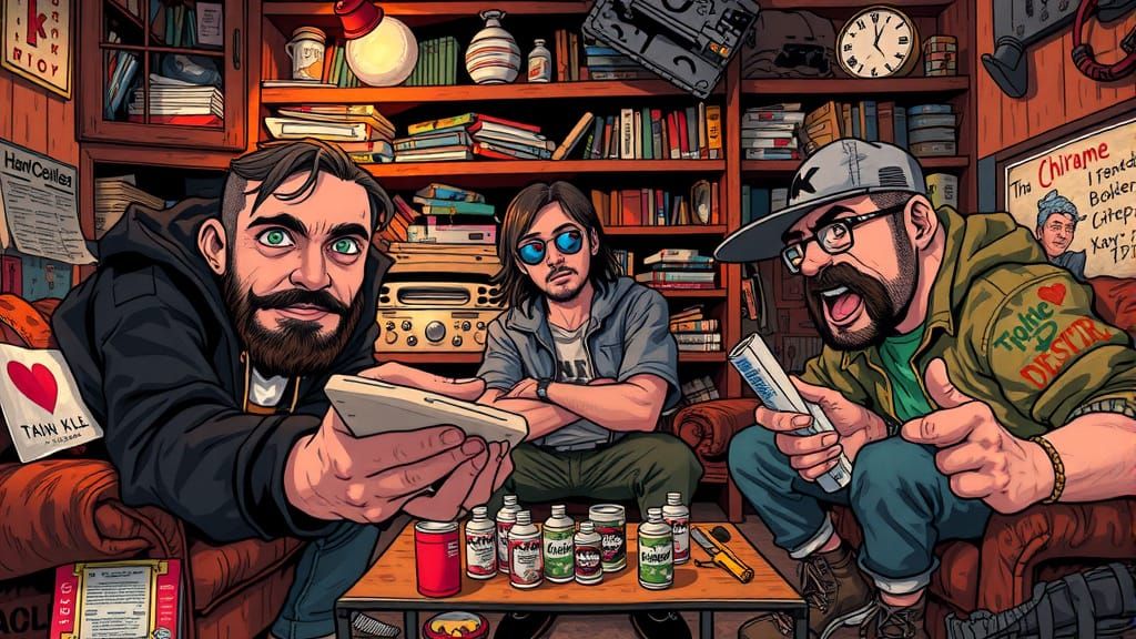 Gangsters' Comedic Clash in Shared Living Space