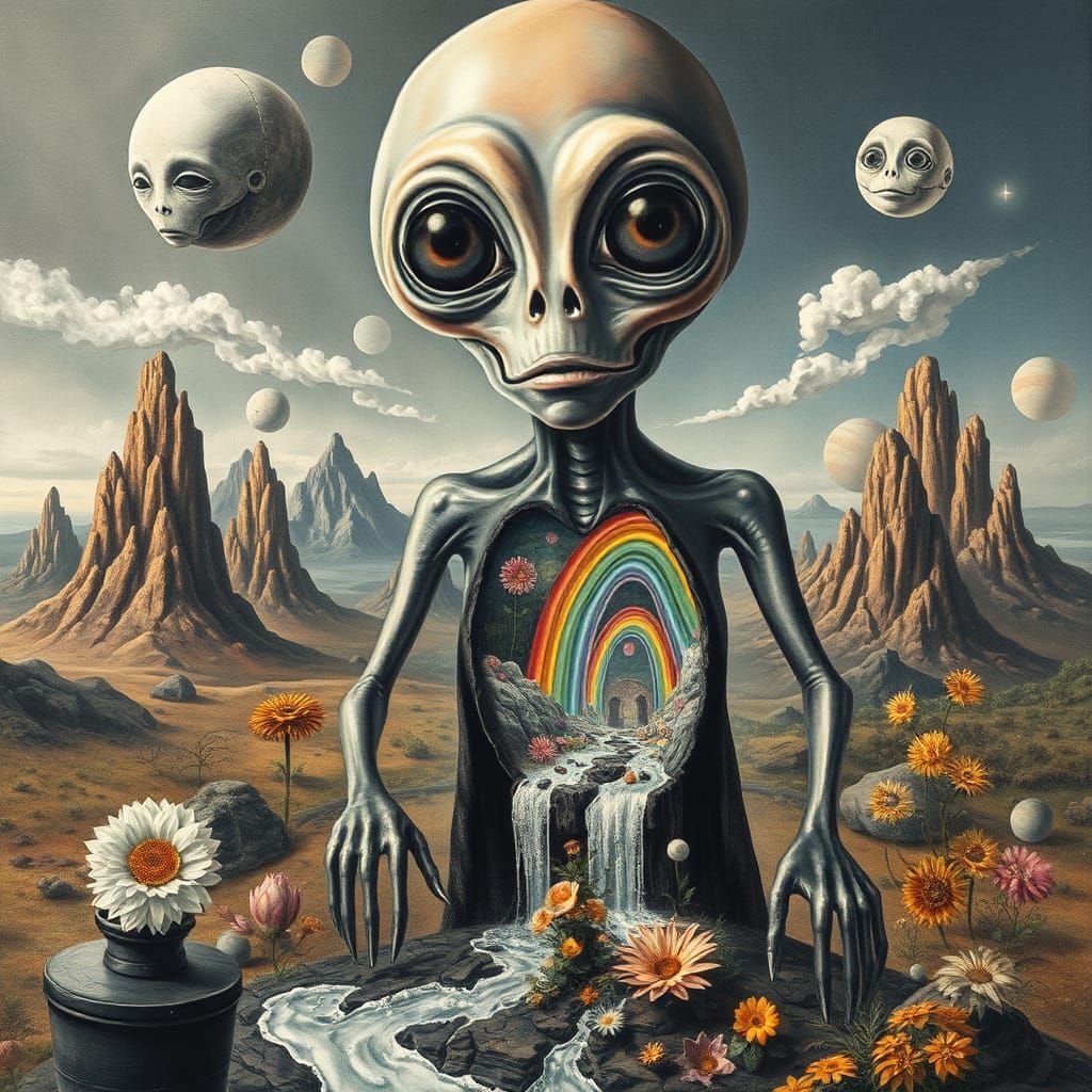 Translucent Alien's Surreal Interplanetary Landscape