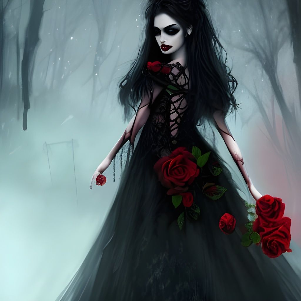 Vampire in the Mist (Goth Collab Outtakes, Work #5)