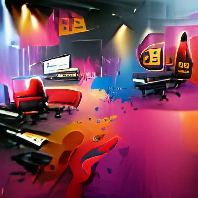 Professional Music Recording Studio Control Desk