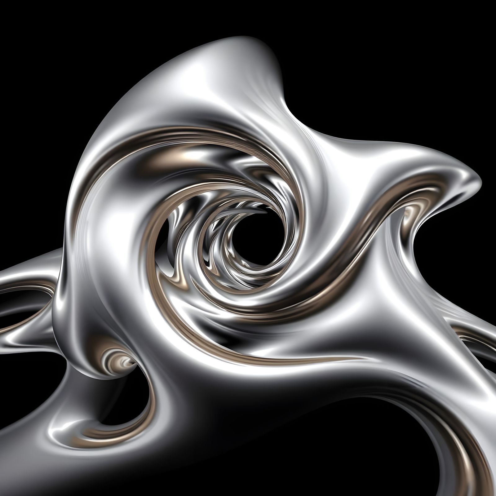 Metallic Fractal Art: Riemann Conjecture Visualization
