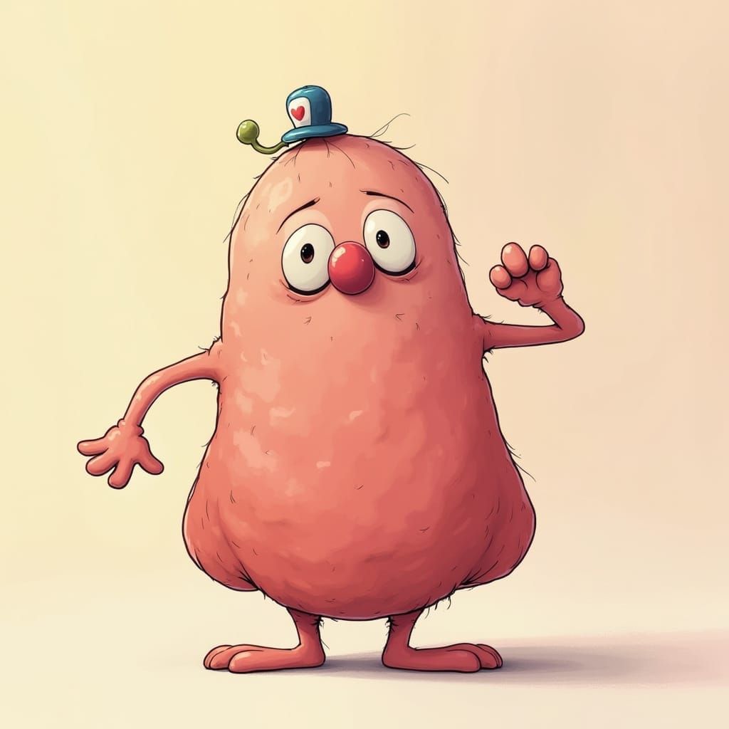 Surreal Chunky Cartoon Characters