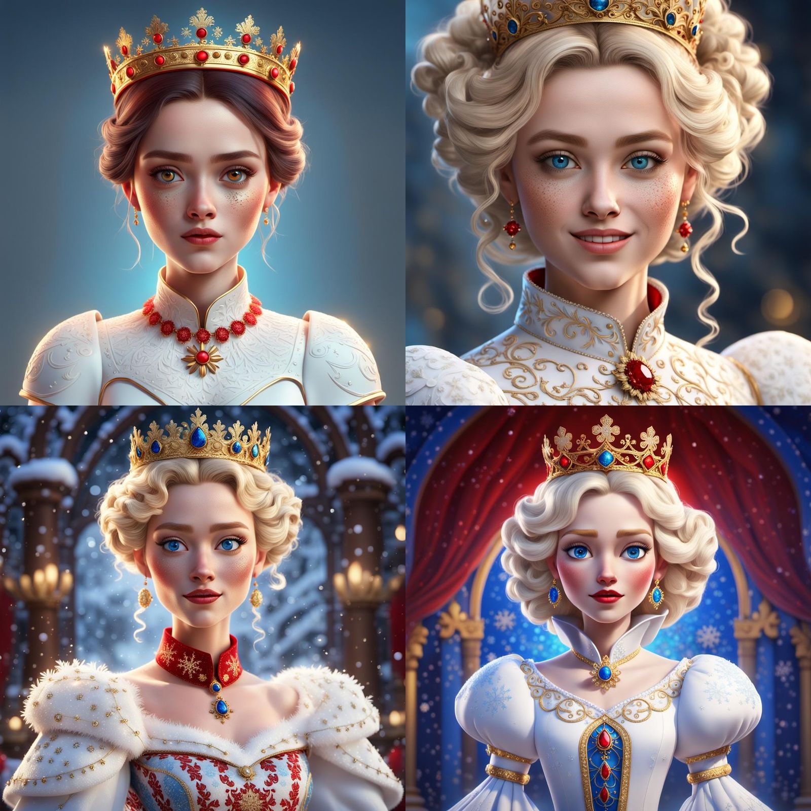 Snow White Princess in 3D Digital Art