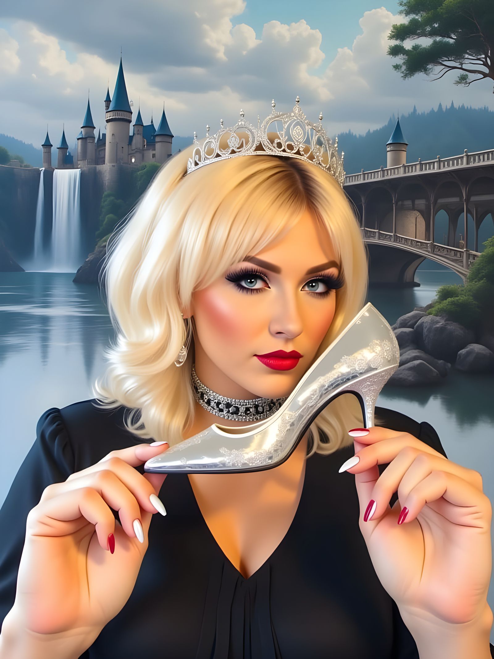 Gothic Cinderella Stepsister's Enchanting Smile