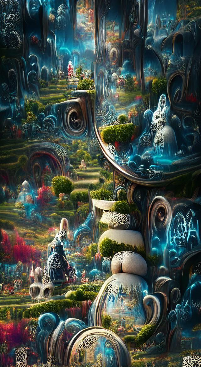 Alice in Wonderland Landscape by Jansson, Zawadzki and Beksi...
