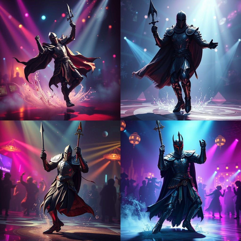 Knight Templar Shines Under Disco Ball