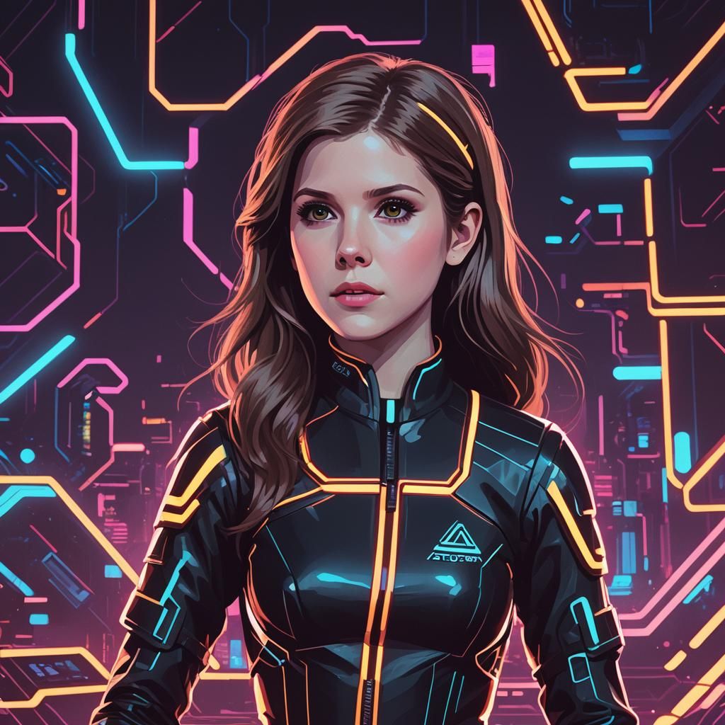Anna Kendrick as Atari 2600 Video Game Character