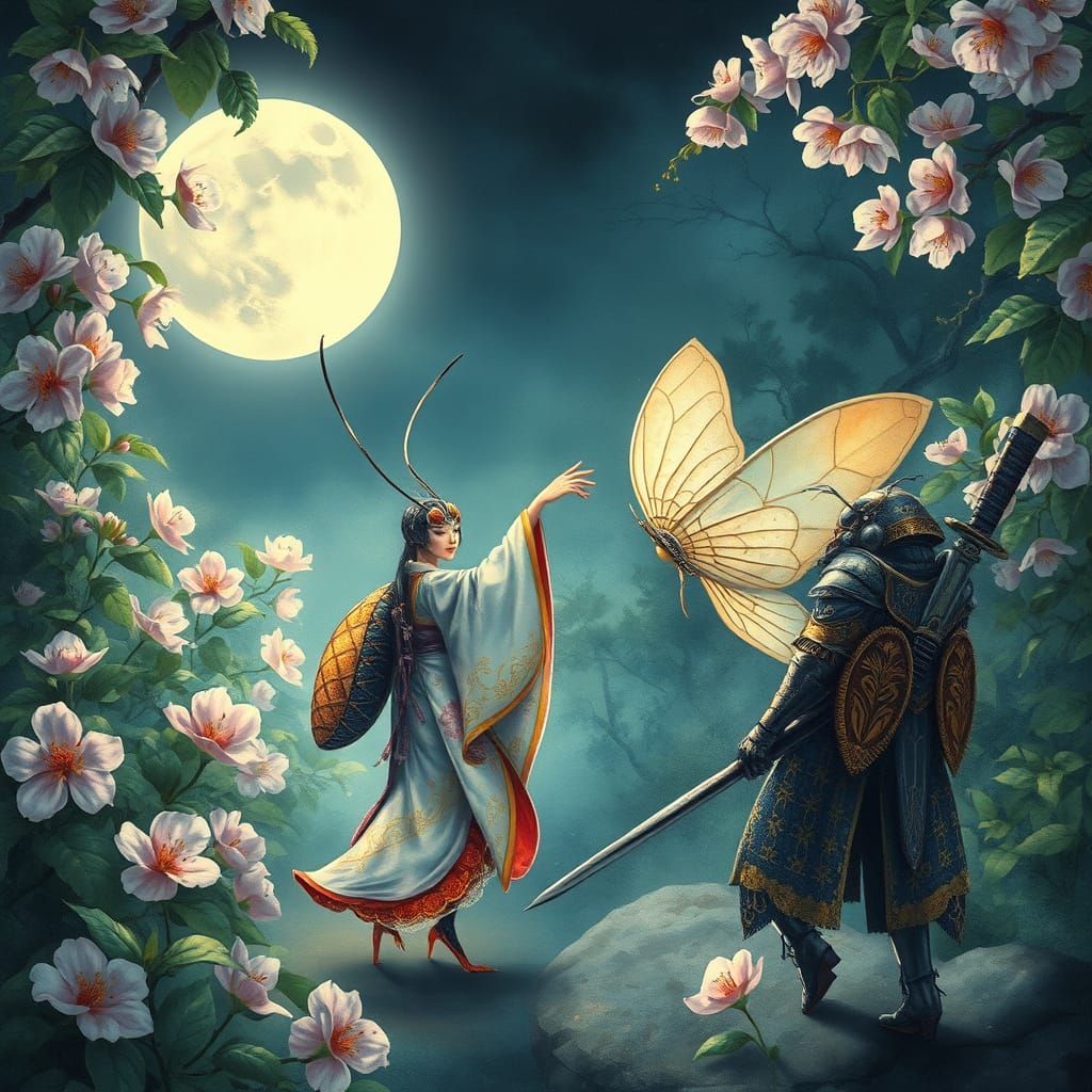 Whispering Leaves Dance with Geisha Roach as Samurai Grassho...