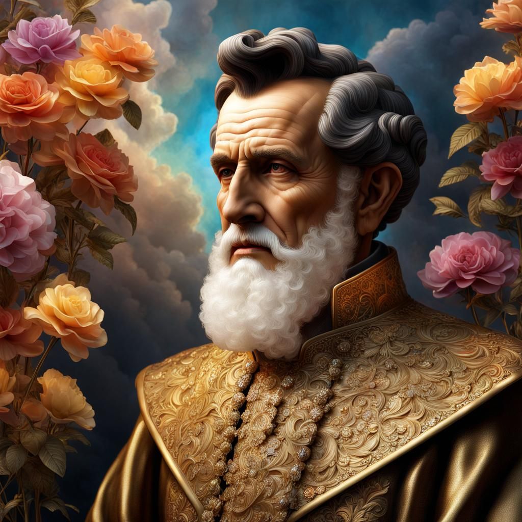 Hyperreal Saint John Bosco in Dazzling Light